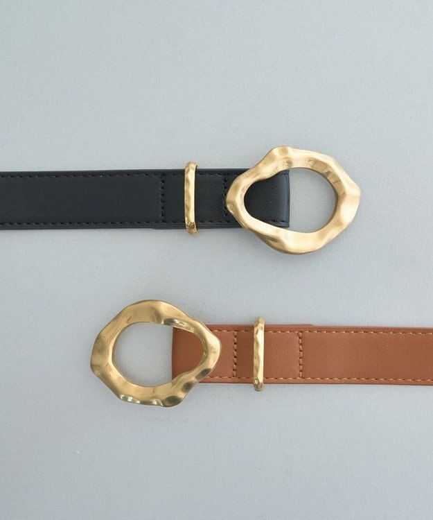 earth music&ecology ニュアンスバックルベルト Black