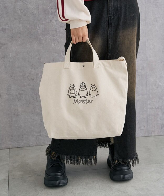 WEGO 2wayキャンバストート 柄6