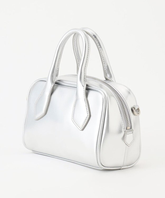 ICB ミニボストンショルダー シルバー系