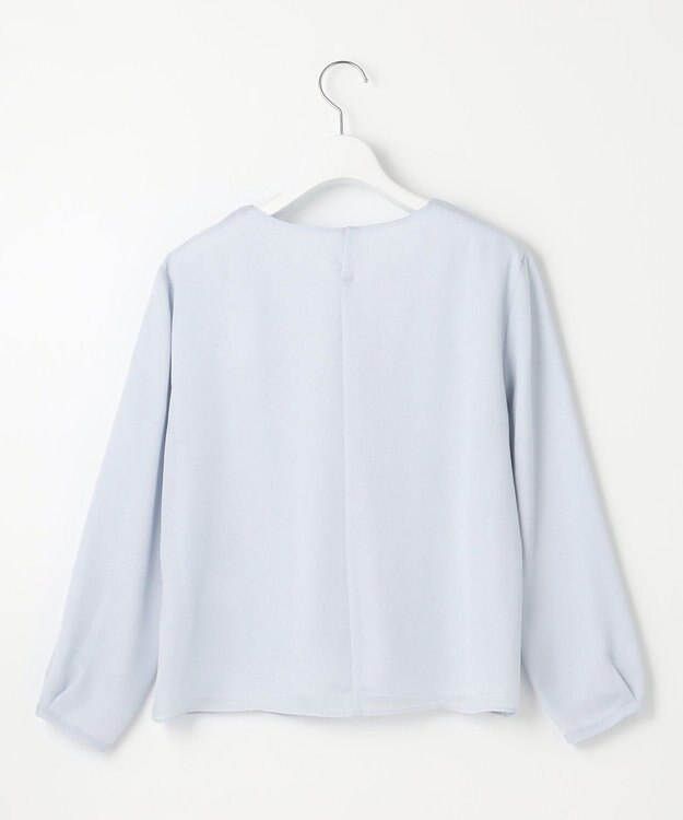 J.PRESS LADIES S プリーツシフォン カットソー サックスブルー系