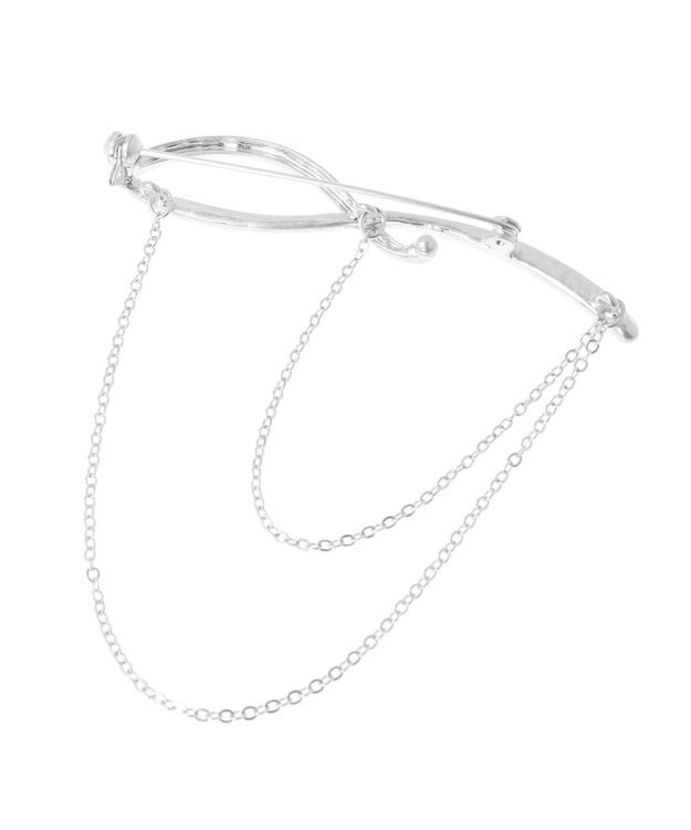 AMERICAN HOLIC ダブルチェーンブローチ Silver