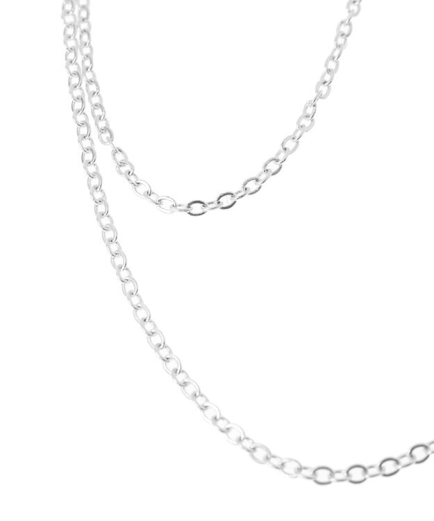 AMERICAN HOLIC ダブルチェーンブローチ Silver