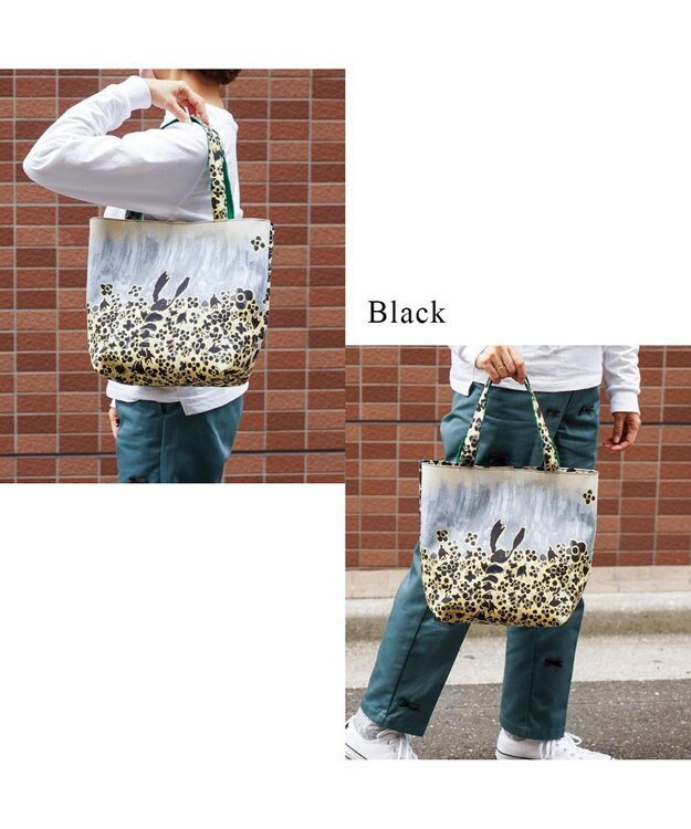 tsumori chisato CARRY レトロフラワー ブラック