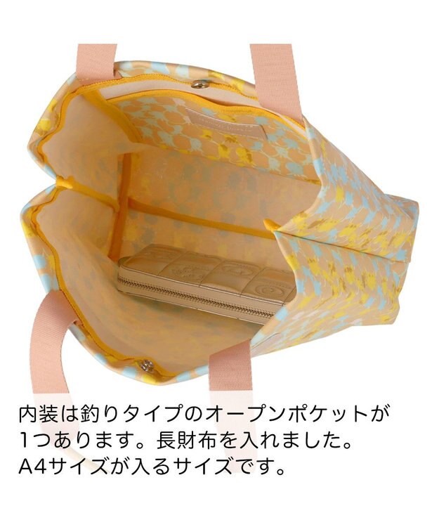 tsumori chisato CARRY タコチェック ハンドバッグ 手提げ 【 水や汚れに強いコーティング 】 イエロー