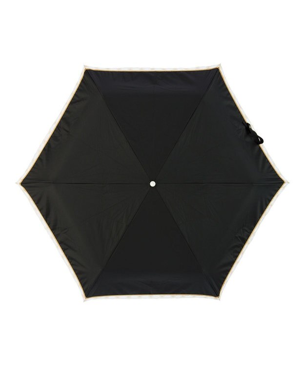 MOONBAT estaa 晴雨兼用 折りたたみ傘 オーガンジーマーガレット 日傘 遮光 遮熱 UV ブラック