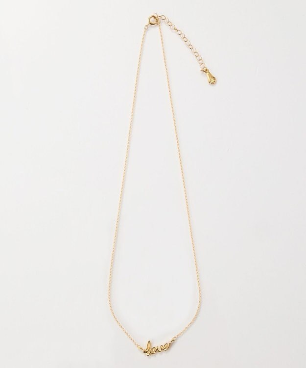 Phoebe ラッキーレターネックレス(ラブ) ゴールド