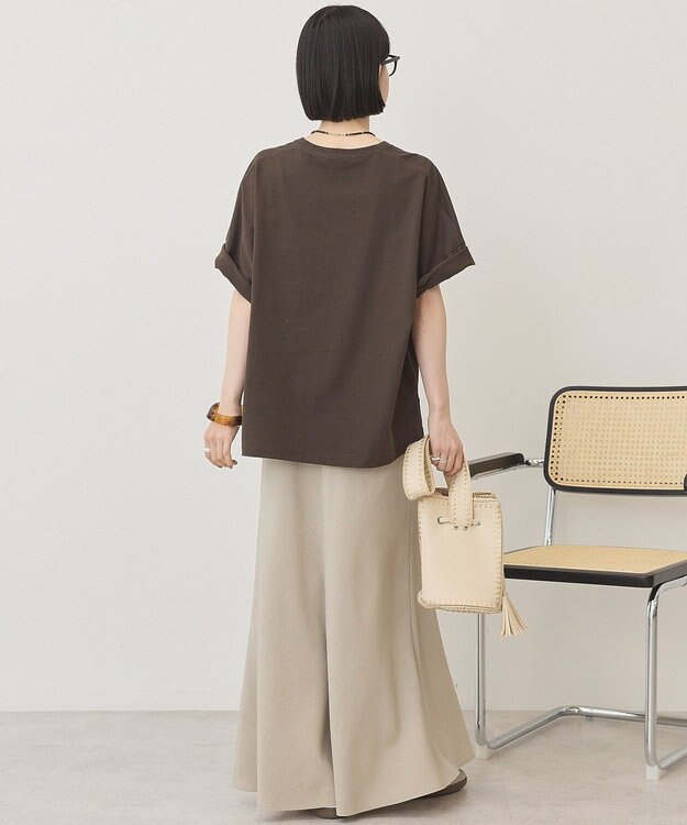 AMERICAN HOLIC BROOKLYN ロゴTシャツ Brown