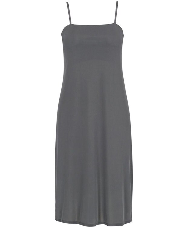 Wing カップ付きワンピース ラク きれいなバストシルエット 【シンクロブラワンピ】 キャミソール スリップ ET6022 ウイング／ワコール ダークブラウン