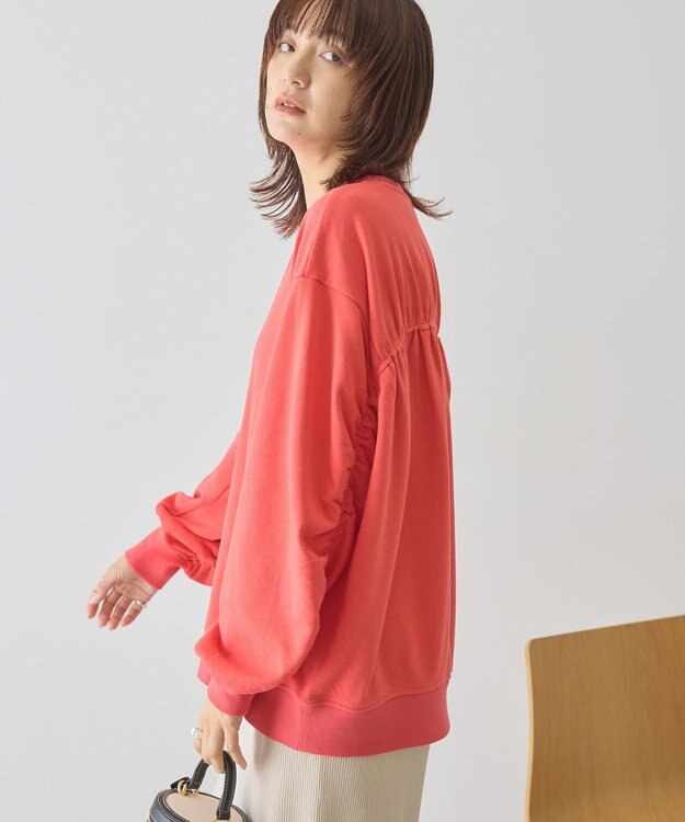 AMERICAN HOLIC バックギャザー裏毛スウェット Red