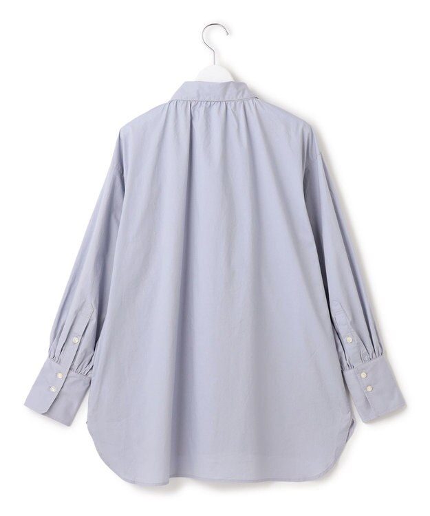 J.PRESS YORK STREET 【WOMEN】コットンボータイ ブラウス サックスブルー系