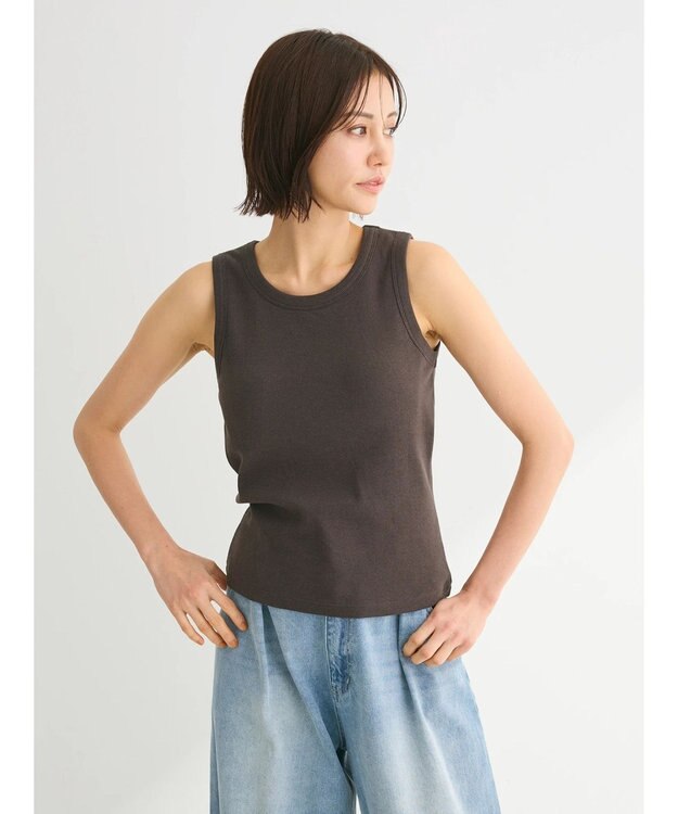 Green Parks ・ＳＵＧＡＲ　ＳＰＯＯＮリブタンクトップ（パット付）