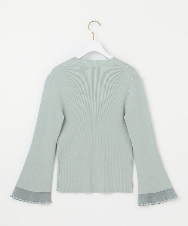 ANY SIS 【洗える】シアーディテール ニット ミント