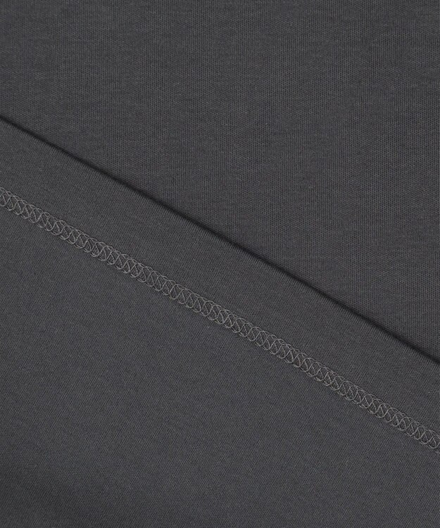 UNFILO BEAUTY FORM ロゴ刺繍 半袖Tシャツ チャコール