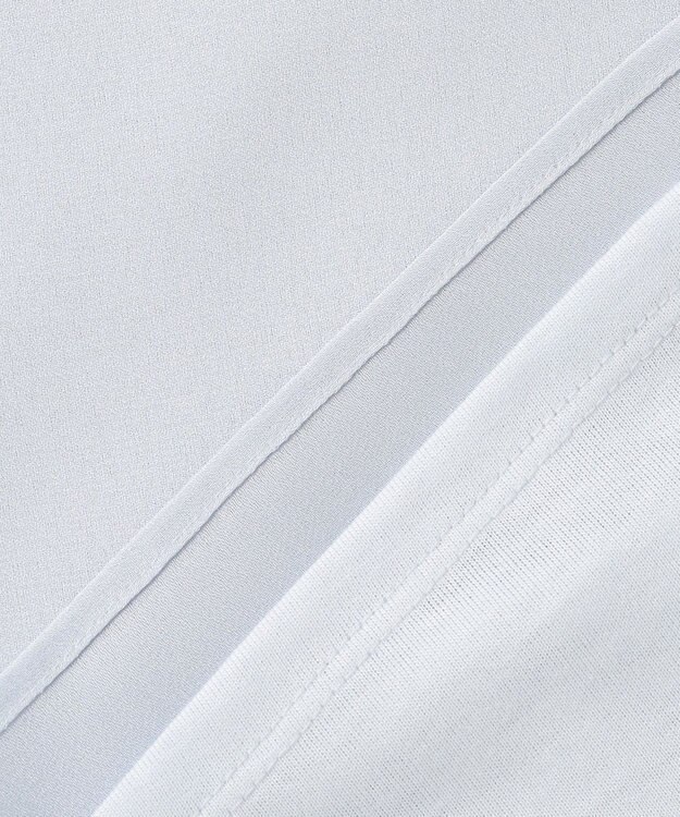 J.PRESS LADIES S プリーツシフォン カットソー サックスブルー系