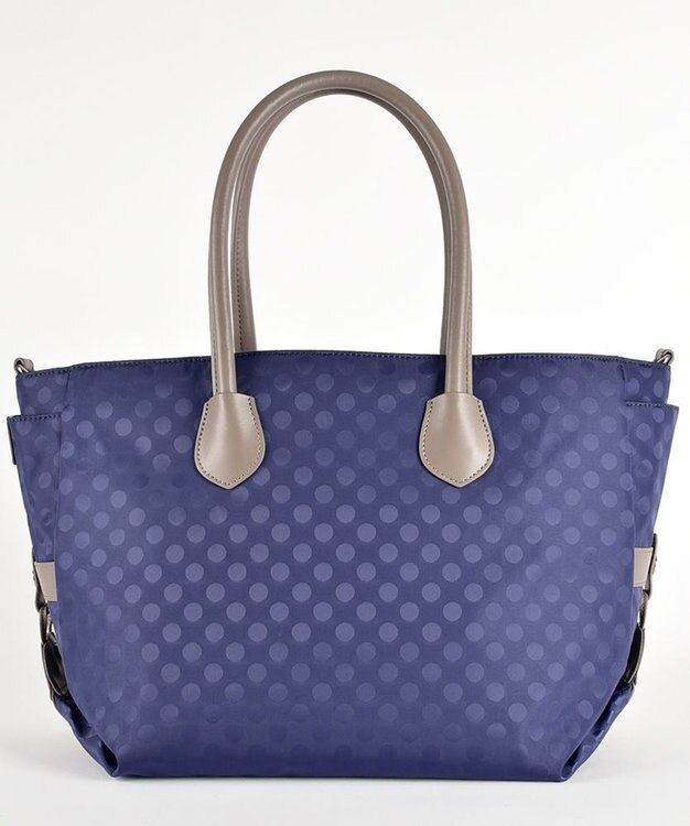 Y'SACCS 木村多江×Y'SACCS PolkaDots 2way トートバッグ ネイビー
