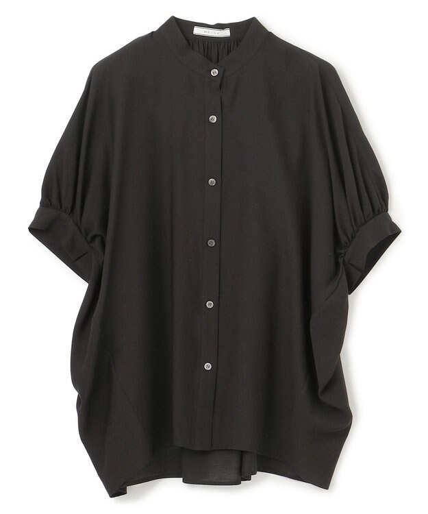 BEIGE， 【洗える】AMARYLLIS / シアーパフオーバーサイズブラウス Black