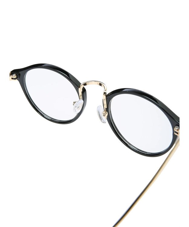 AMERICAN HOLIC ボストンフレームメタルテンプルサングラス Black