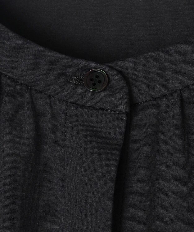 #Newans 【乾燥機可能/接触冷感】ヨークギャザーロングワンピース ブラック