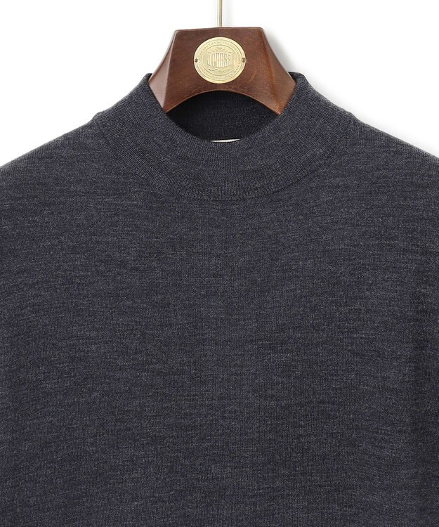 J.PRESS MEN 【WEB限定 / ジャケットインに最適】モックネック ニット グレー系