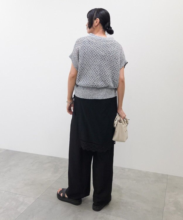 Green Parks ラップ付きパンツ Black