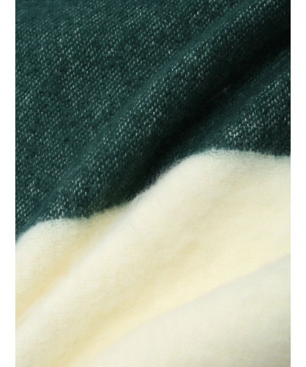 Green Parks ボーダーシャギーマフラー Green