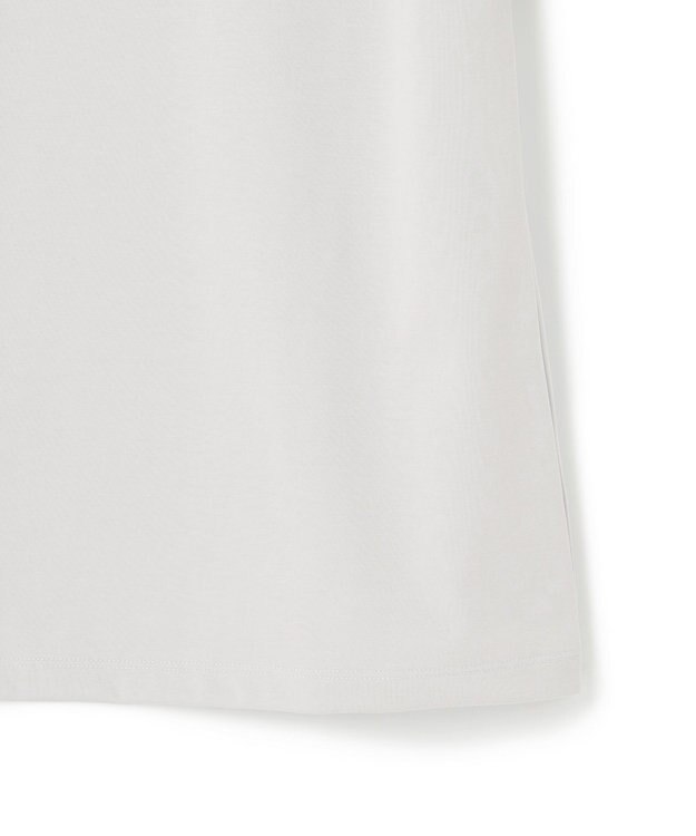 ICB L 【接触冷感・UVケア・防シワ・洗える】スーペリアジャージー 半袖Vネックプルオーバー ライトグレー系