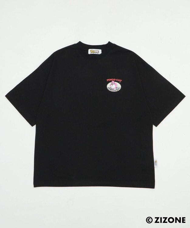 WEGO 【ユニセックス着用ITEM】別注ZIZONEグラフィックT（SS） ブラック