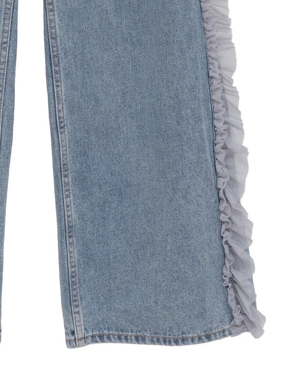 earth music&ecology サイドチュールデニムパンツ Indigo