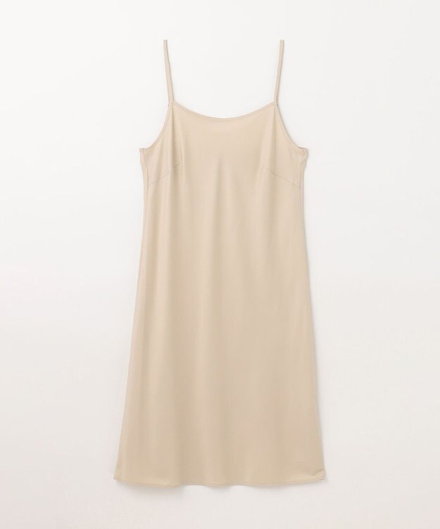 GRACE CONTINENTAL サラサストライププリントワンピース ベージュ