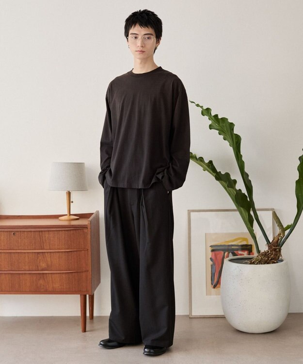 WEGO ルーズスプレーT（長袖） ブラック