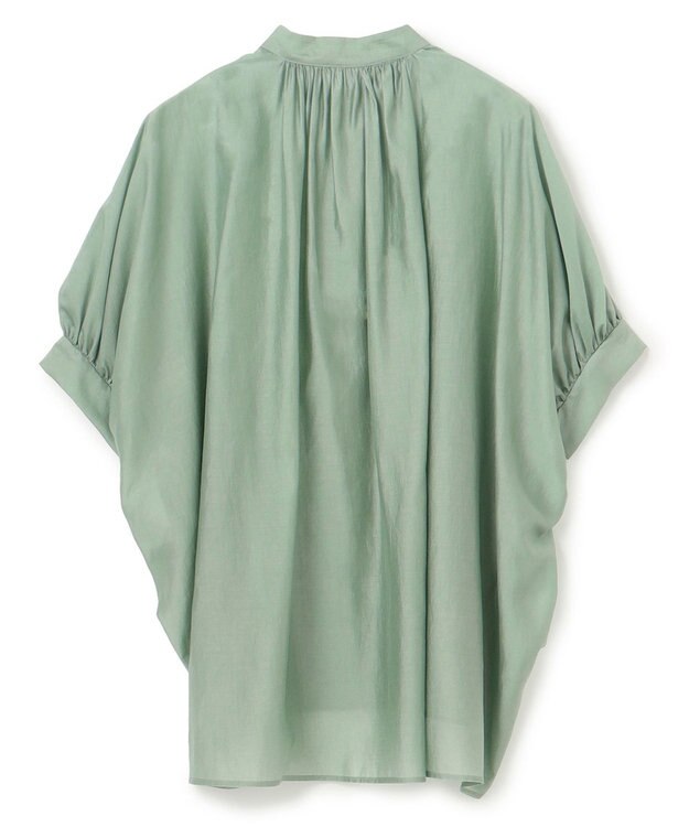 BEIGE， 【洗える】AMARYLLIS / シアーパフオーバーサイズブラウス Green