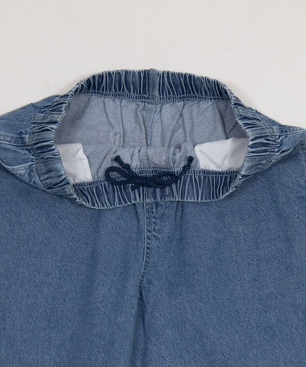 WEGO 【ユニセックス着用ITEM/ウエストゴム】ユルフィットデニムイージーパンツ デニム淡色