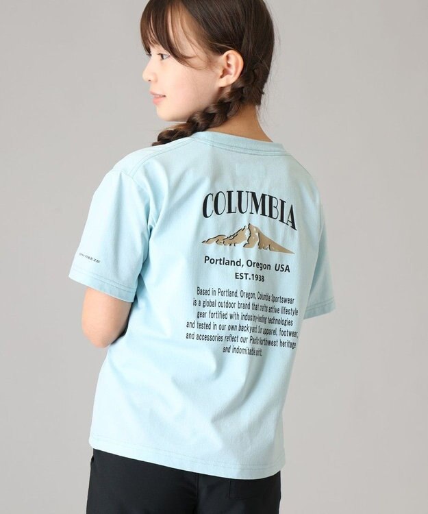 Columbia Columbia/ キッズアイテム/ ユースコールドベイダッシュグラフィックショートスリーブTシャツ /コロンビア Marine Light Back Print