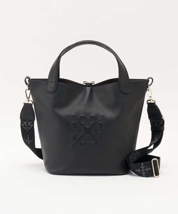 russet 《WEB限定》ソフトレザー2WAYミニトートバッグ(CE-1672-WEB) Black