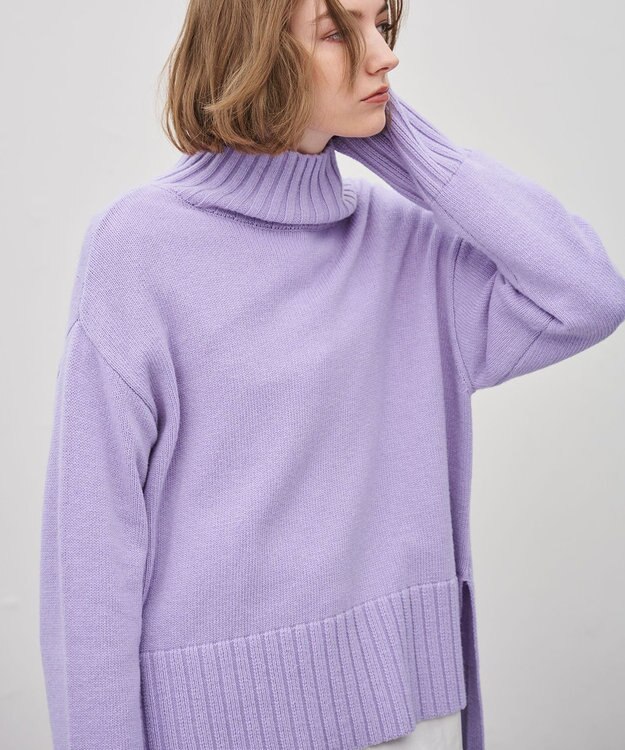 uncrave チャンキーニット プルオーバー ラベンダー