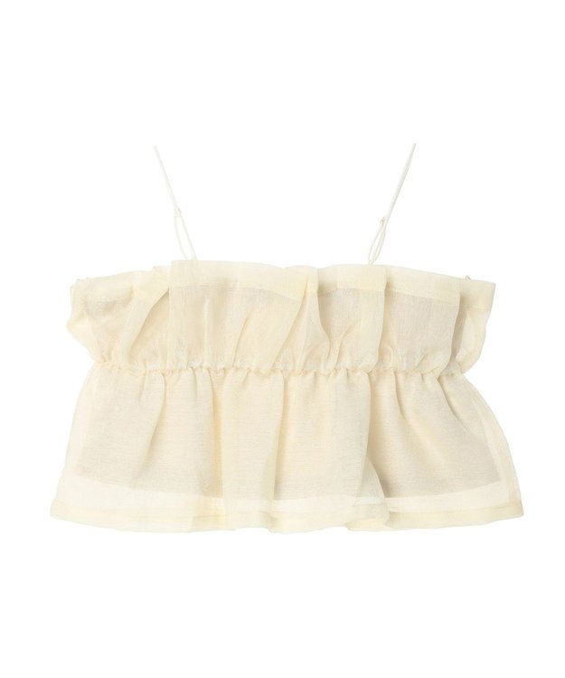 Green Parks シアーキャミビスチェ Ivory