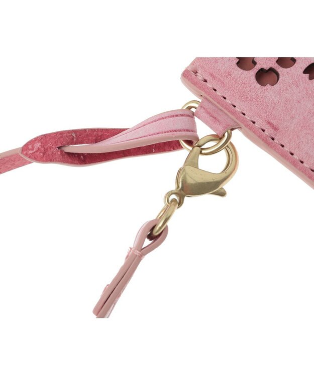 genten 【新色】フラッターカットワーク パスケース サクラピンク