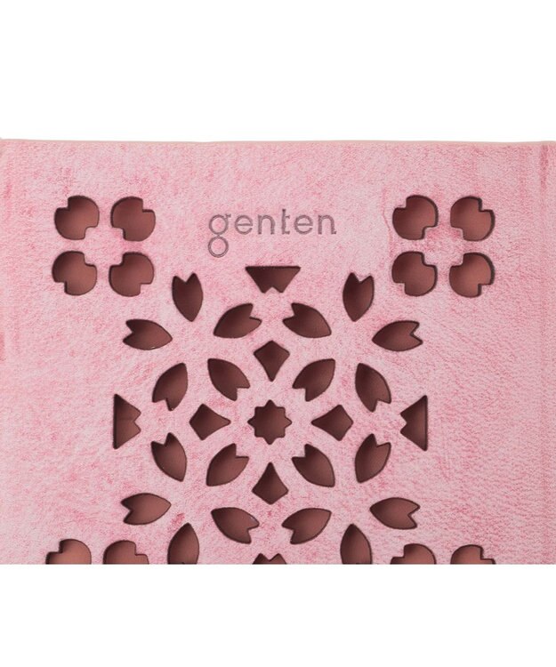 genten 【新色】フラッターカットワーク パスケース サクラピンク