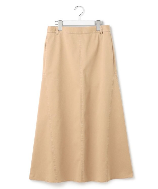 23区 S 【洗える】ストレッチギャバ チノ スカート ベージュ系