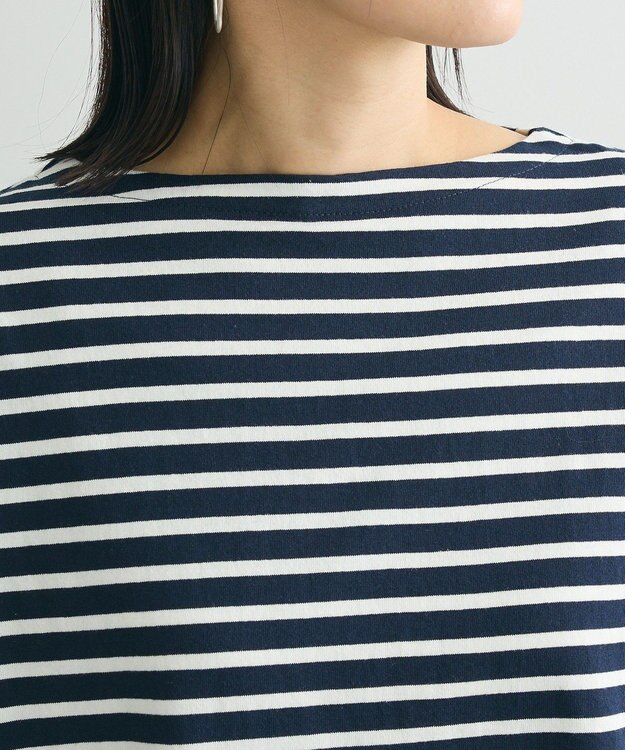 Green Parks ボックスシルエットボーダープルオーバー Dark Navy