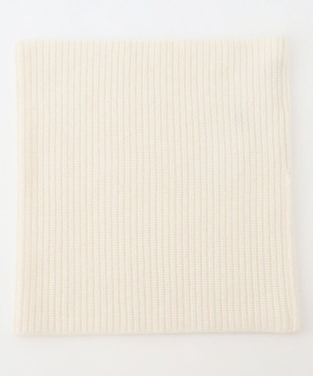 J.PRESS LADIES ピュアカシミヤ ネックウォーマー ホワイト系