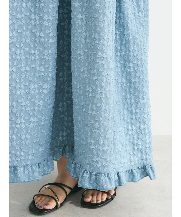 Green Parks ・Ｐｅｔｉｔ　Ｆｌｅｕｒフラワージャカードキャミワンピ Blue