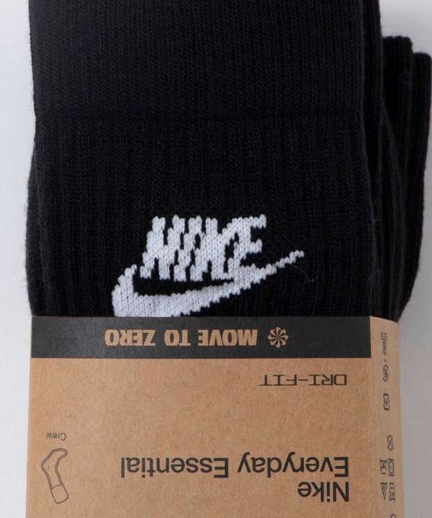 WEGO NIKE　NSW　エブリデイエッセンシャルクルーソックス ブラック