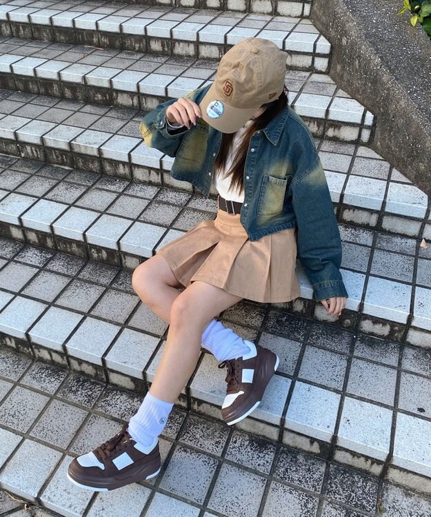 WEGO ベーシックスニーカー ブラウンその他