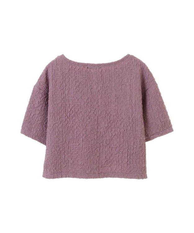 earth music&ecology ホイップ風ジャガードプルオーバー Pink