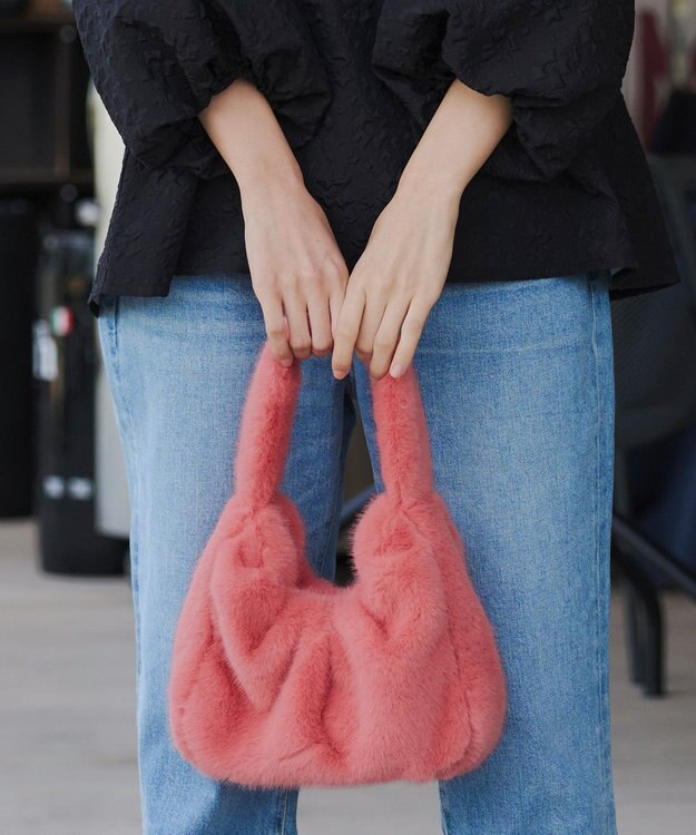 Tiaclasse 【安田美沙子さん着用】フェイクファーバック ピンク