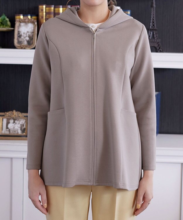 Tiaclasse ソフトダンボールバックフレアフーディー モカ