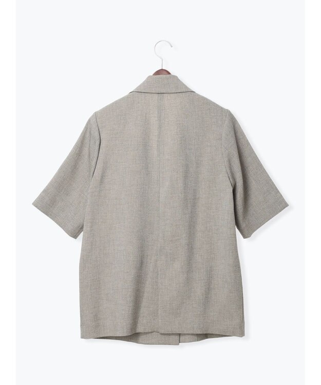 Te chichi ミックスツイルテーラードジャケット(セットアップ可)《2026 SUMMER LOOK item》 ベージュ