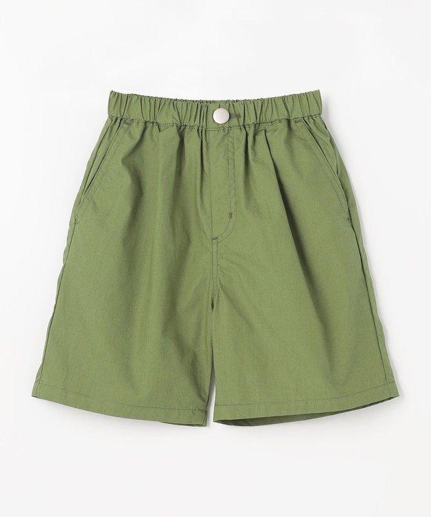 ANY KIDS ポプリン ハーフパンツ カーキ