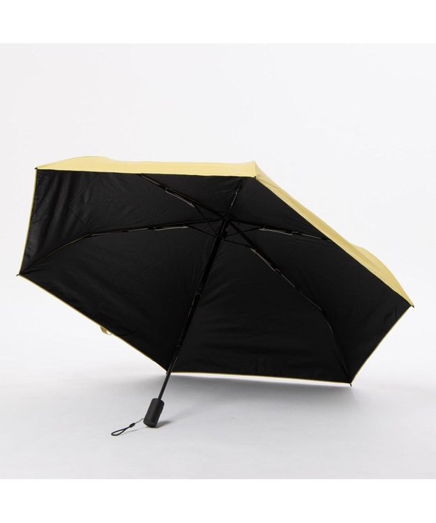 UNBILLION カシュネ cachenez /【晴雨兼用　日傘　UVカット率・遮光率100％生地使用 】PUリップストップ軽量自動開閉折りたたみ傘 イエロー